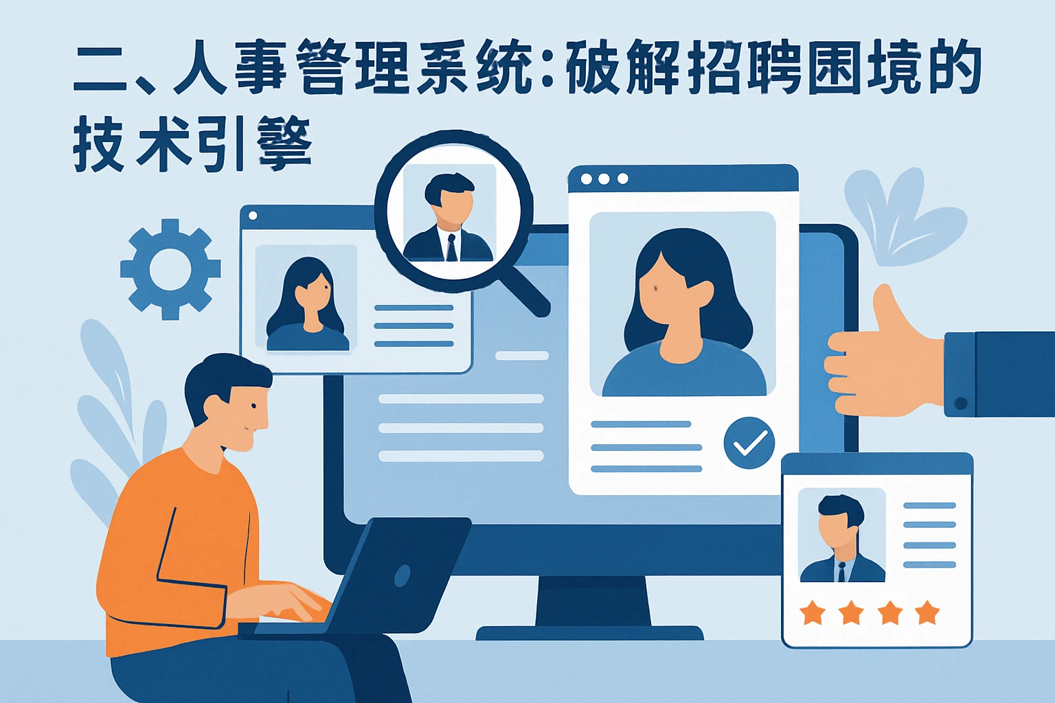 二、人事管理系统：破解招聘困境的技术引擎