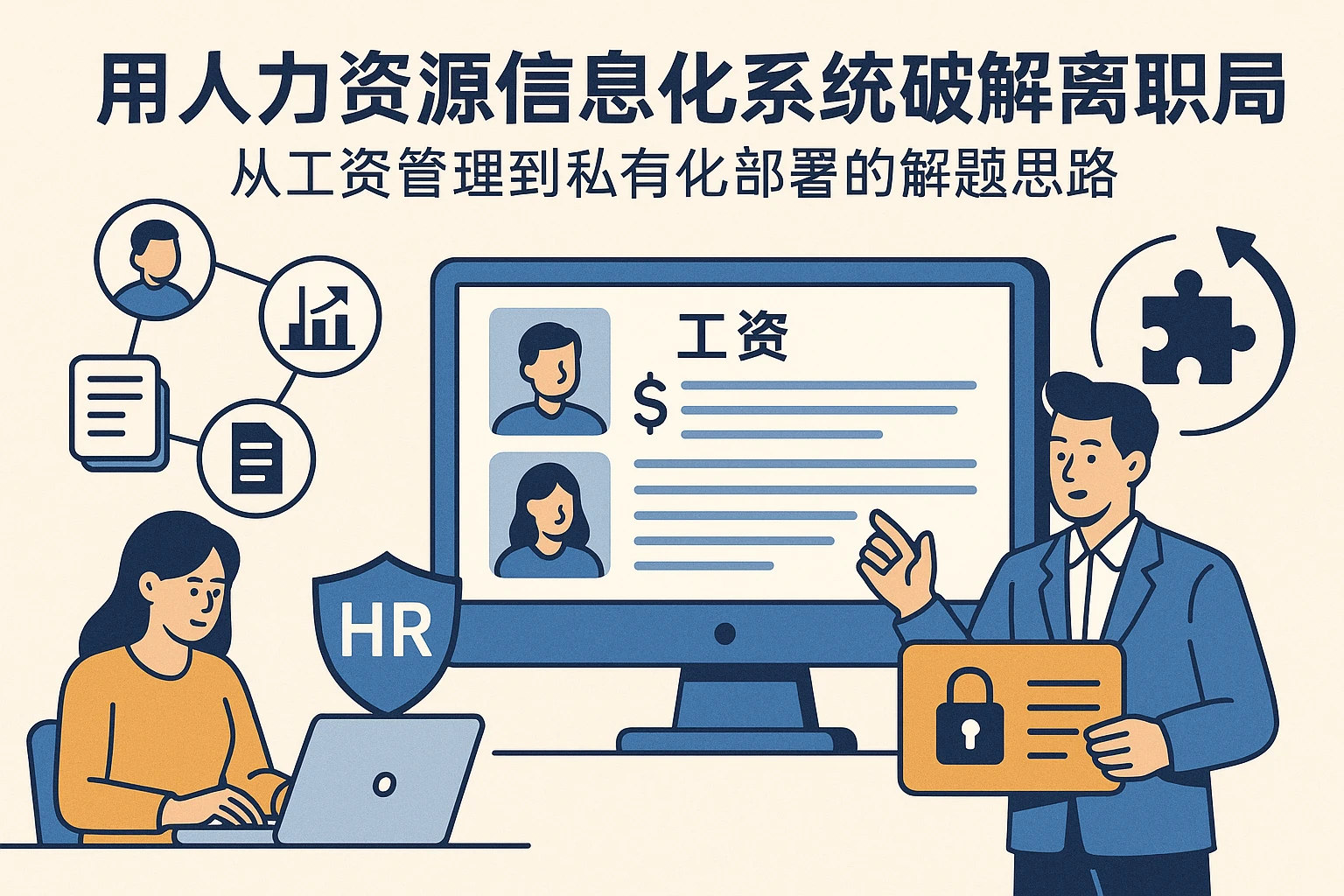 用人力资源信息化系统破解离职率困局：从工资管理到私有化部署的解题思路