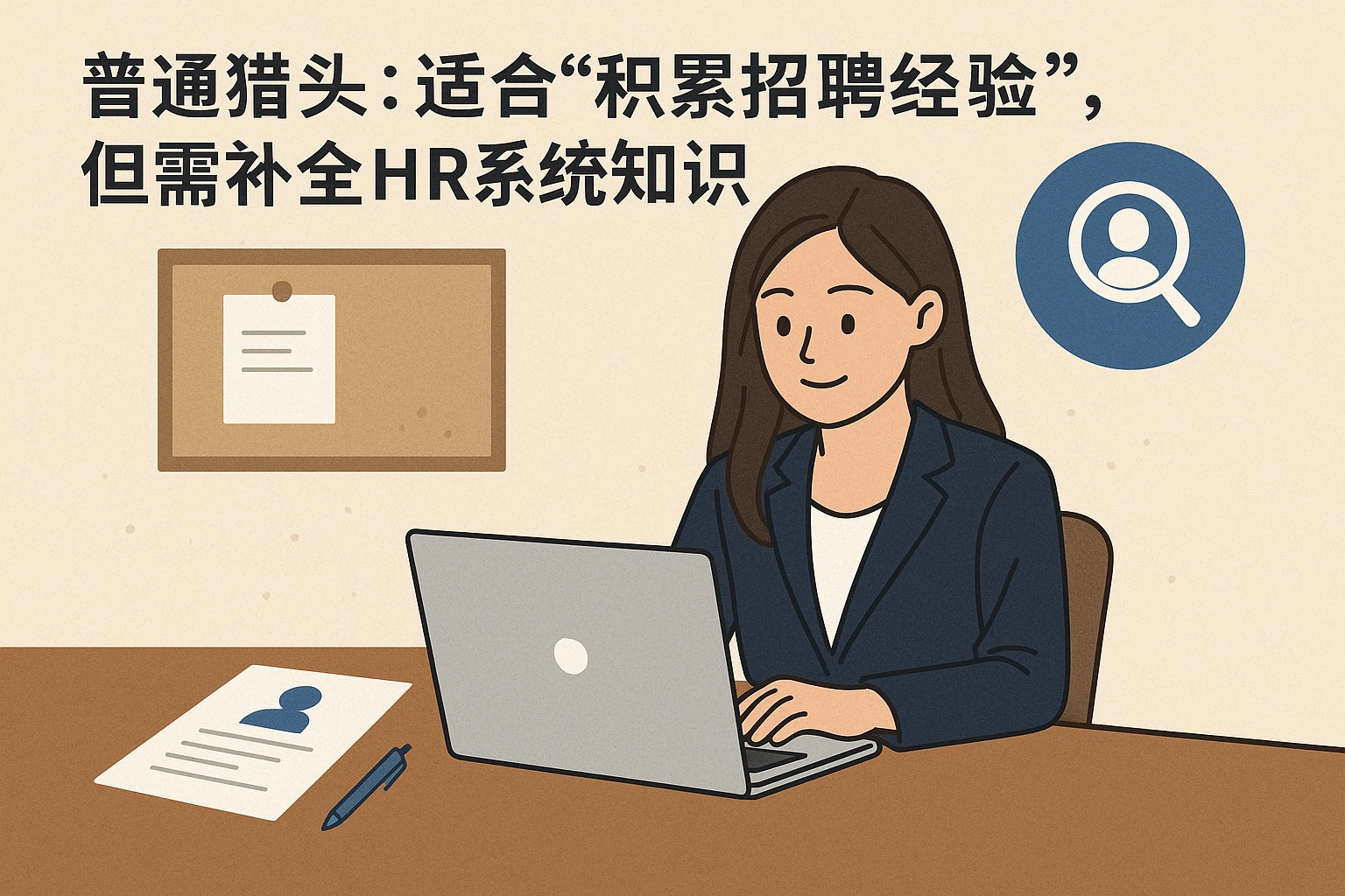 2. 普通猎头：适合“积累招聘经验”，但需补全HR系统知识