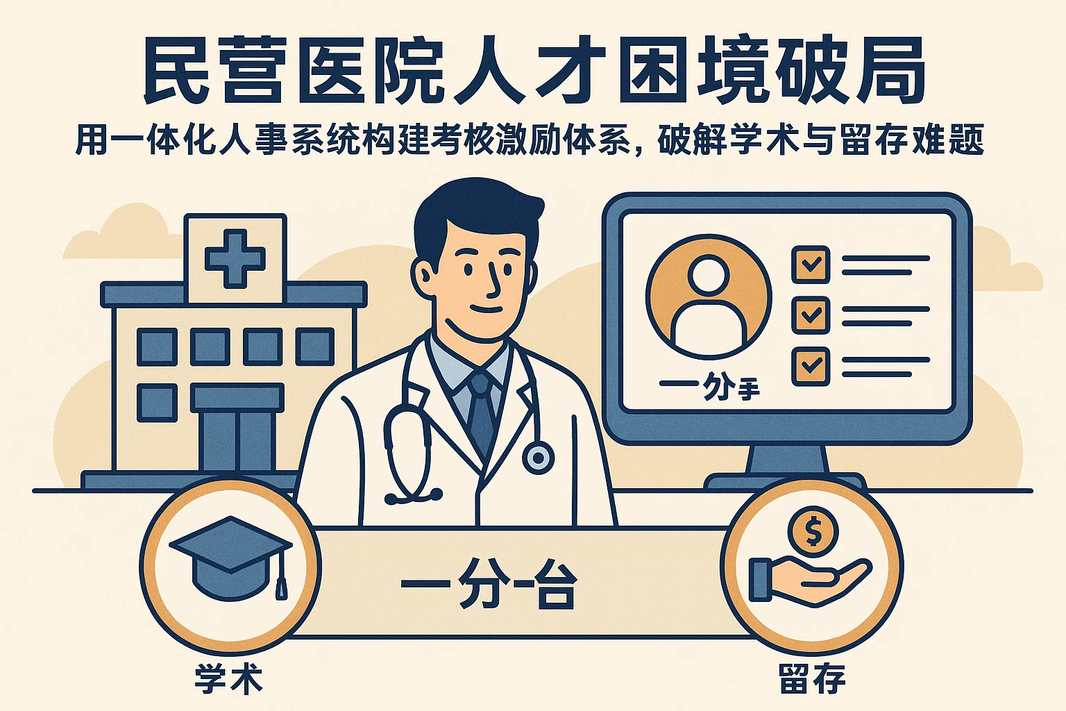 民营医院人才困境破局：用一体化人事系统构建考核激励体系，破解学术与留存难题