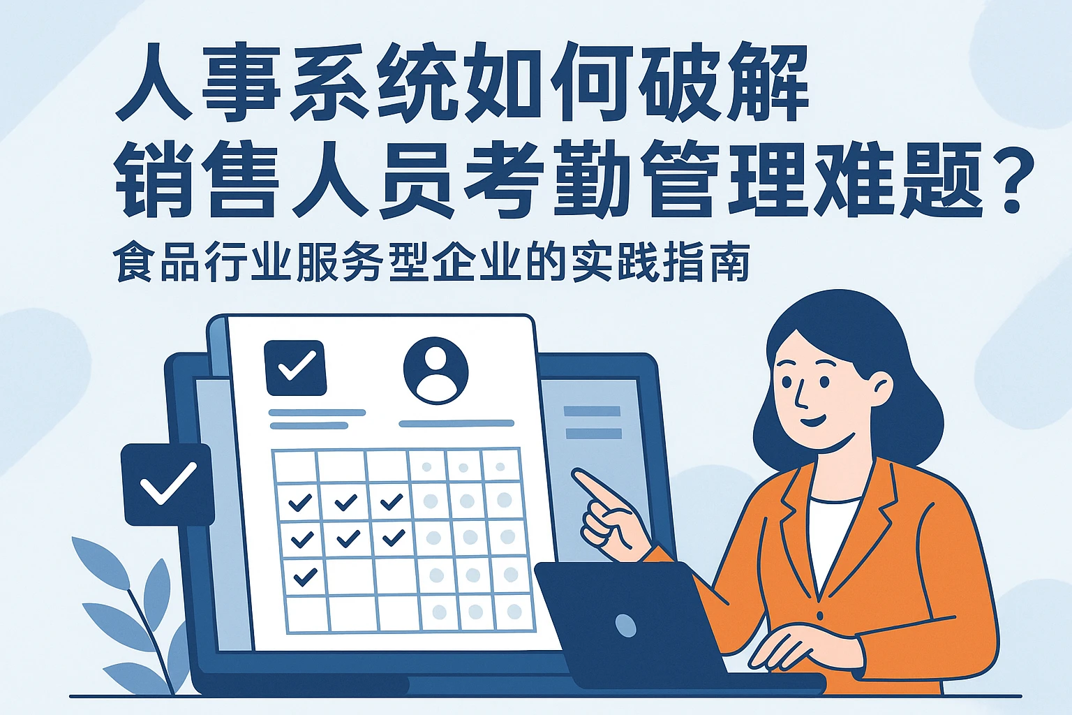 人事系统如何破解销售人员考勤管理难题？食品行业服务型企业的实践指南