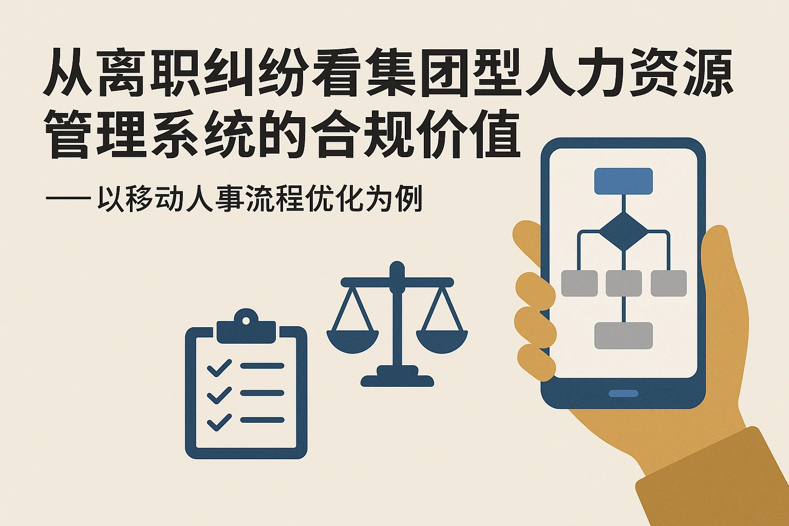 从离职纠纷看集团型人力资源管理系统的合规价值——以移动人事流程优化为例