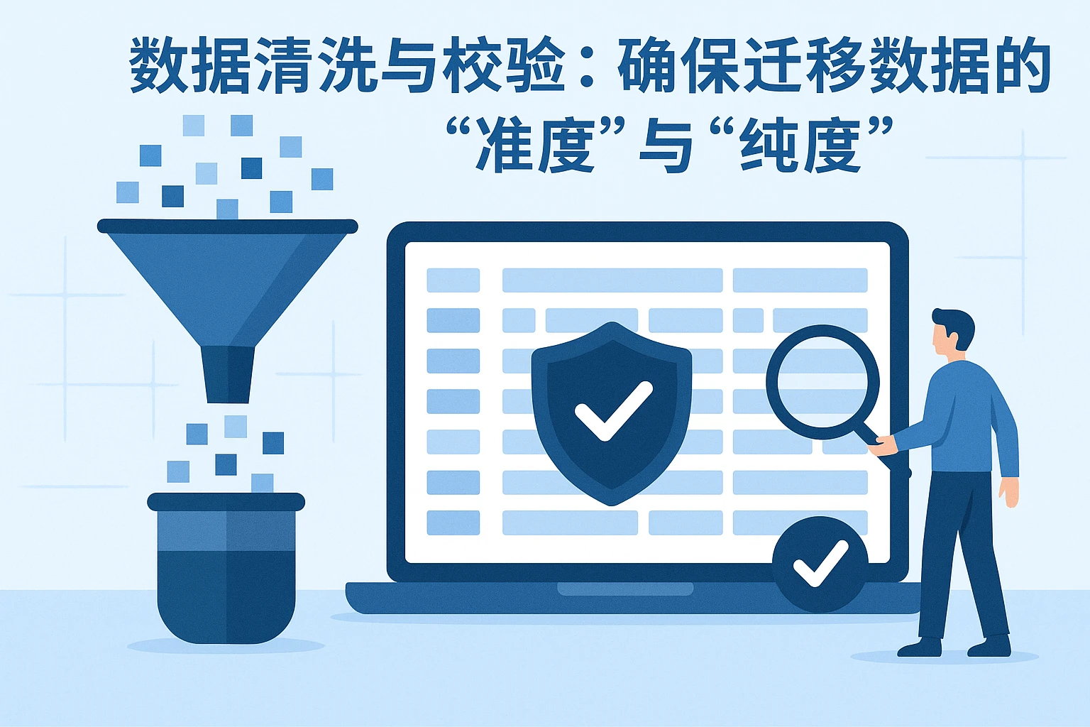 2. 数据清洗与校验：确保迁移数据的“准度”与“纯度”