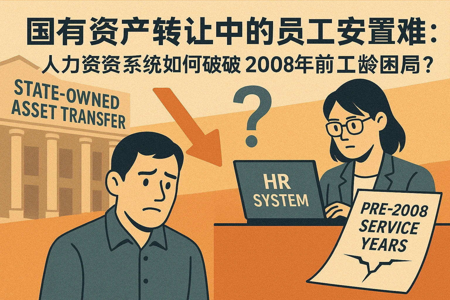 国有资产转让中的员工安置难题：人力资源系统如何破解2008年前工龄困局？