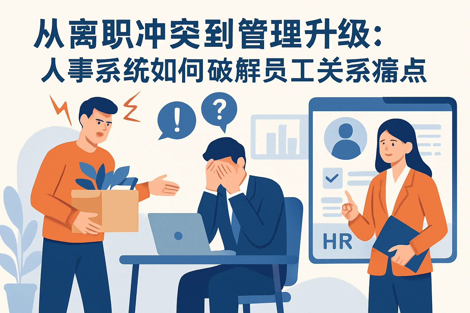 从离职冲突到管理升级：人事系统如何破解员工关系痛点