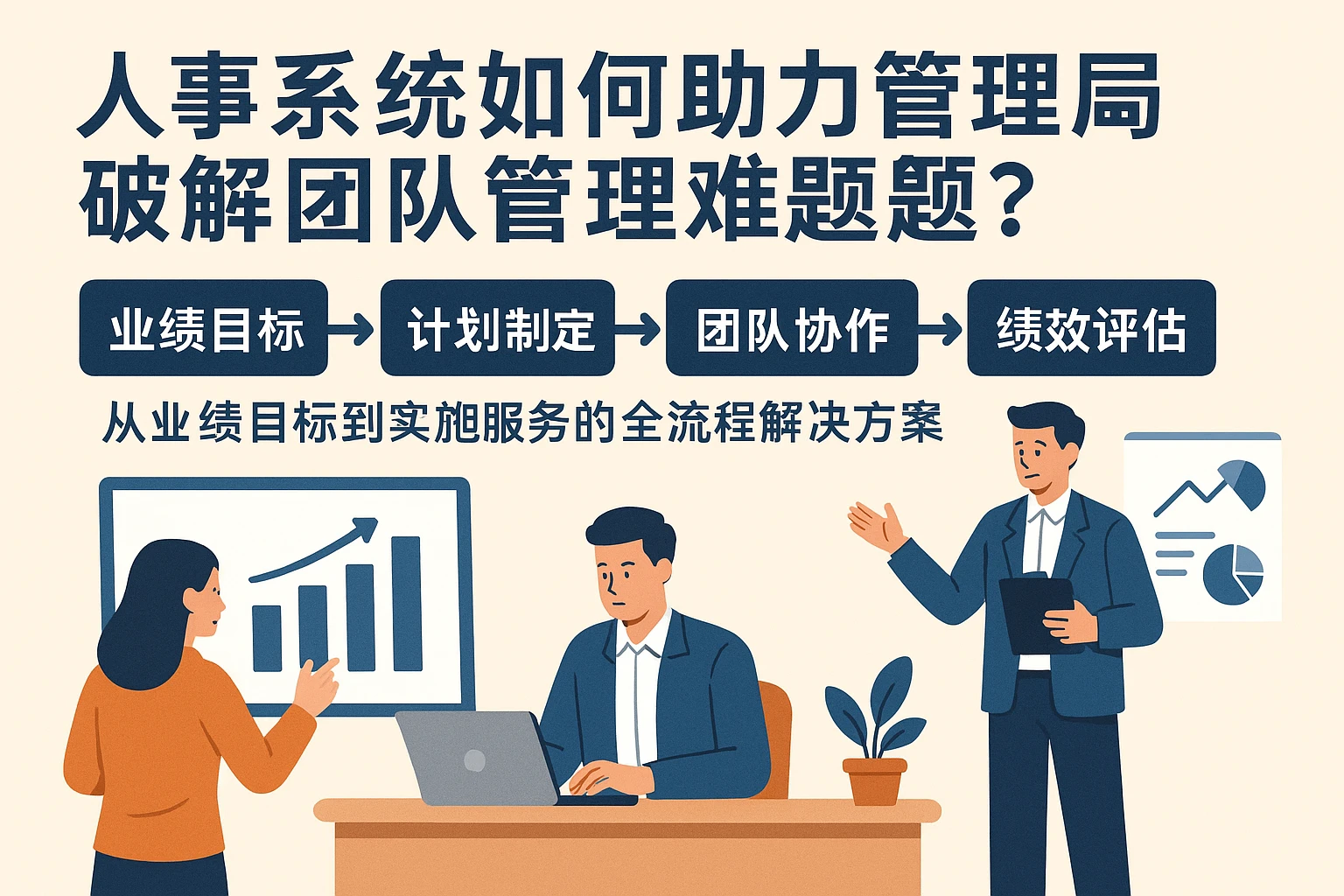 人事系统如何助力管理层破解团队管理难题？从业绩目标到实施服务的全流程解决方案