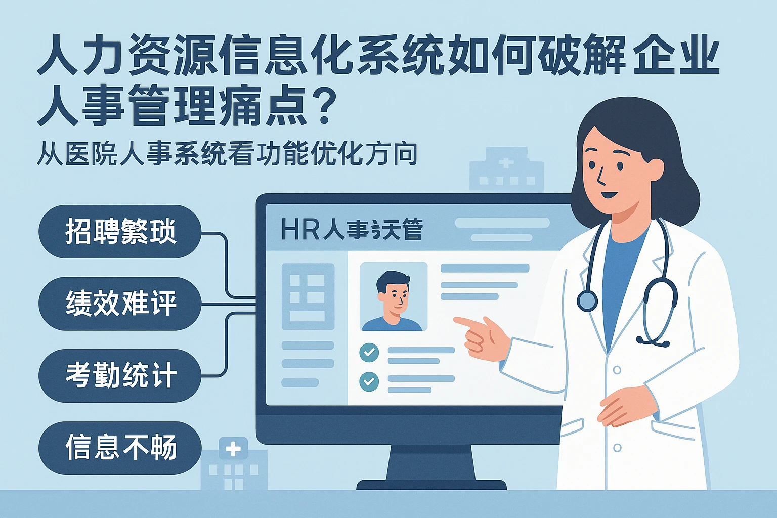 人力资源信息化系统如何破解企业人事管理痛点？从医院人事系统看功能优化方向