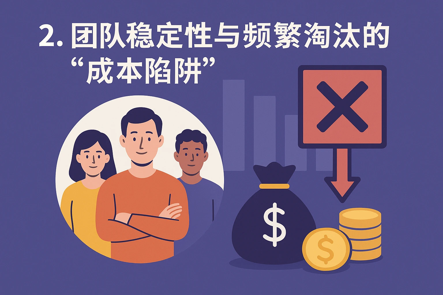 2. 团队稳定性与频繁淘汰的“成本陷阱”