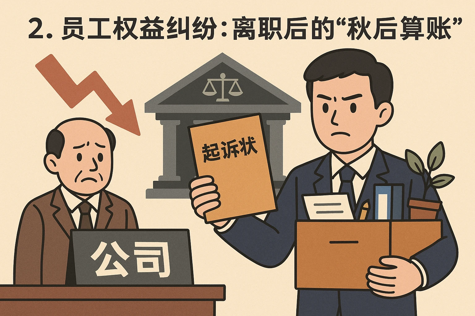 2. 员工权益纠纷：离职后的“秋后算账”