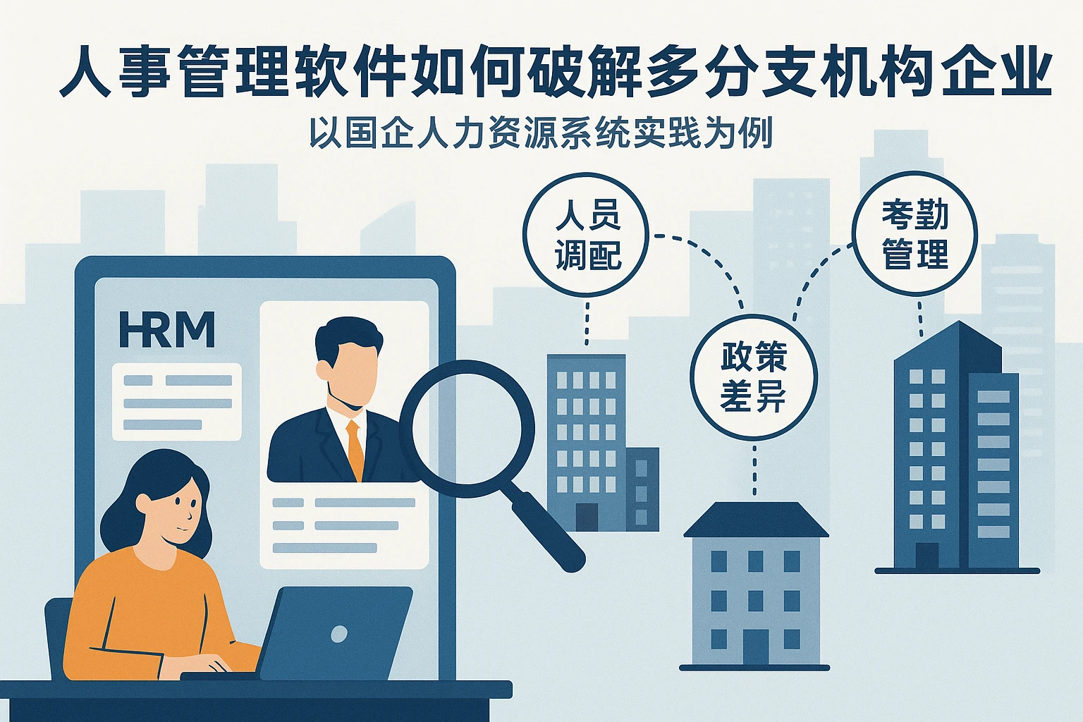人事管理软件如何破解多分支机构企业用工痛点？以国企人力资源系统实践为例