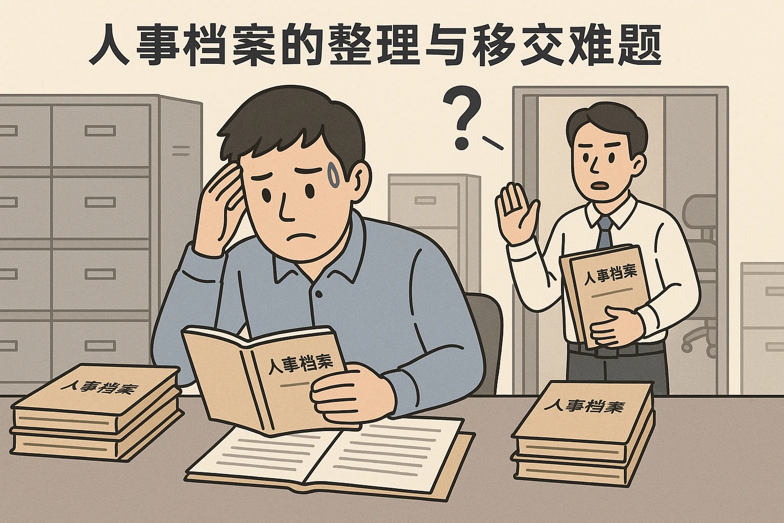 2. 人事档案的整理与移交难题