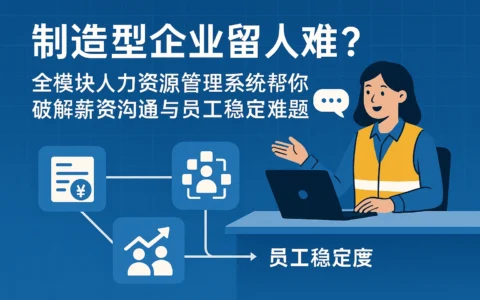 制造型企业留人难？全模块人力资源管理系统帮你破解薪资沟通与员工稳定难题