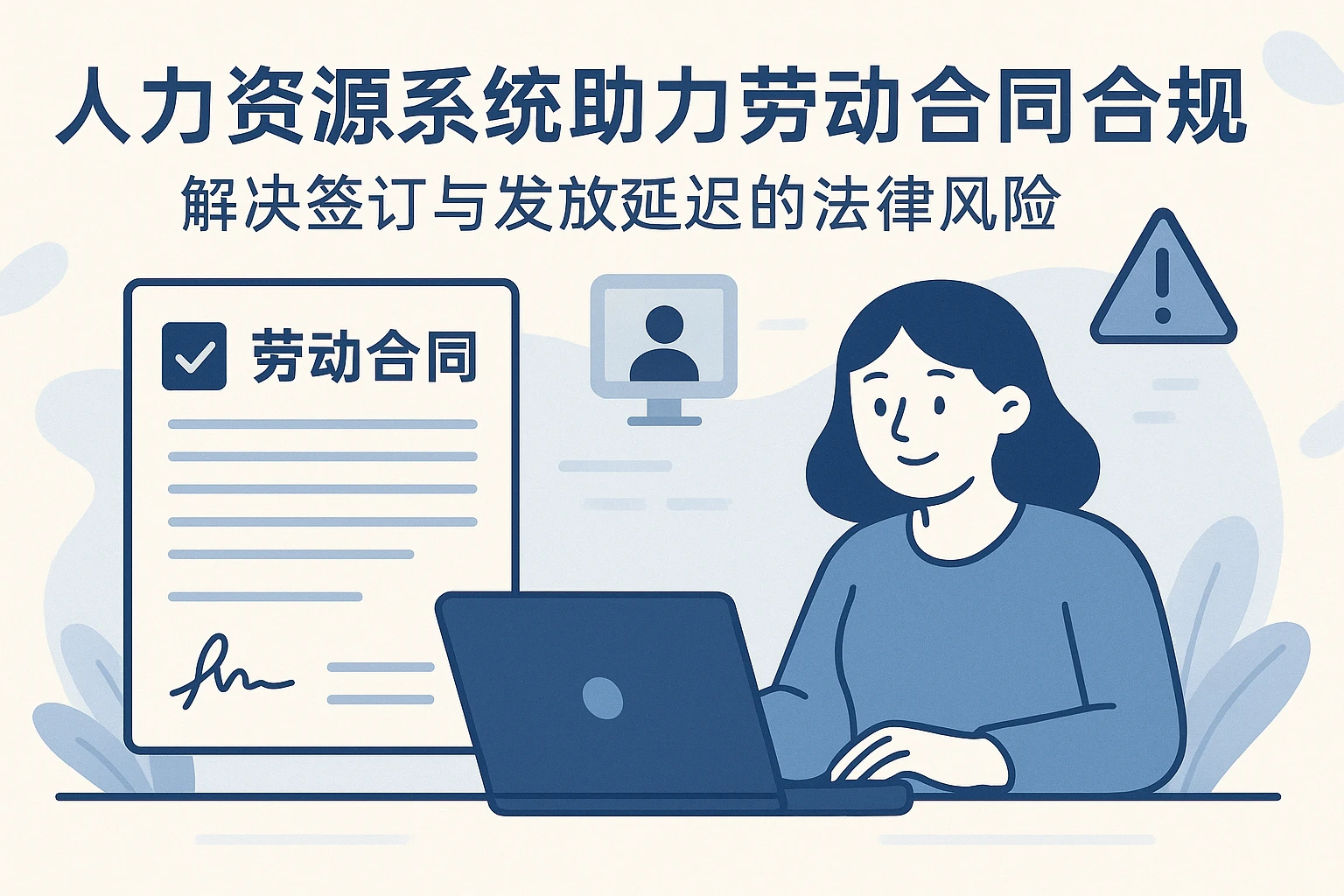 人力资源系统助力劳动合同合规：解决签订与发放延迟的法律风险