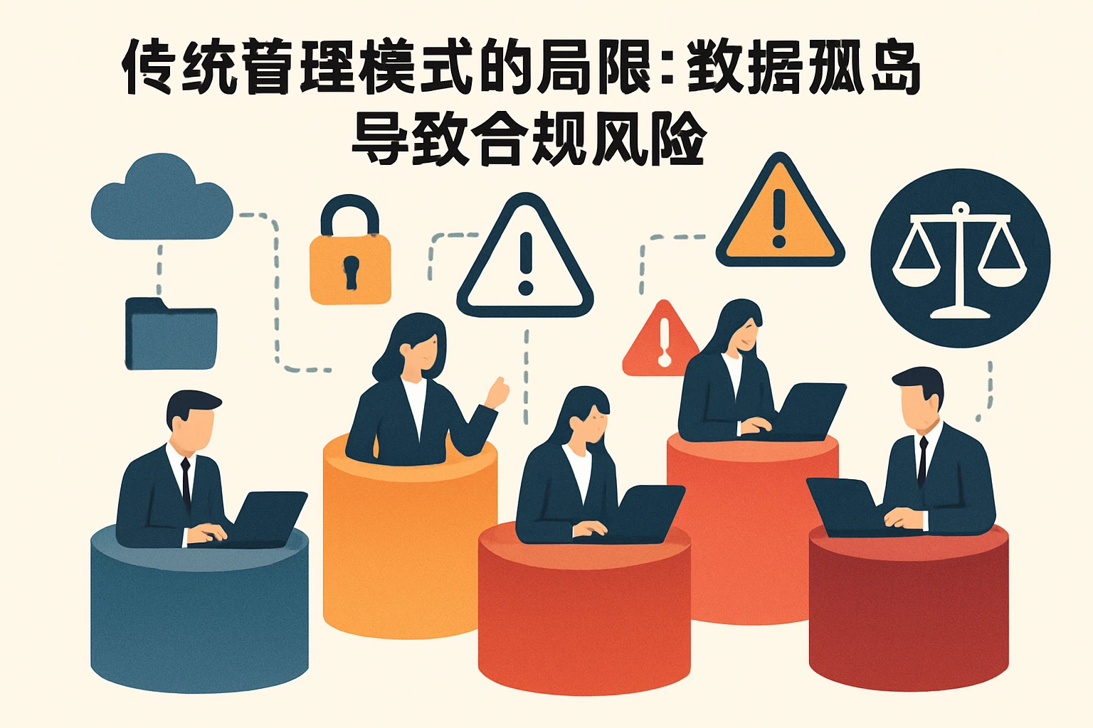 2. 传统管理模式的局限：数据孤岛导致合规风险