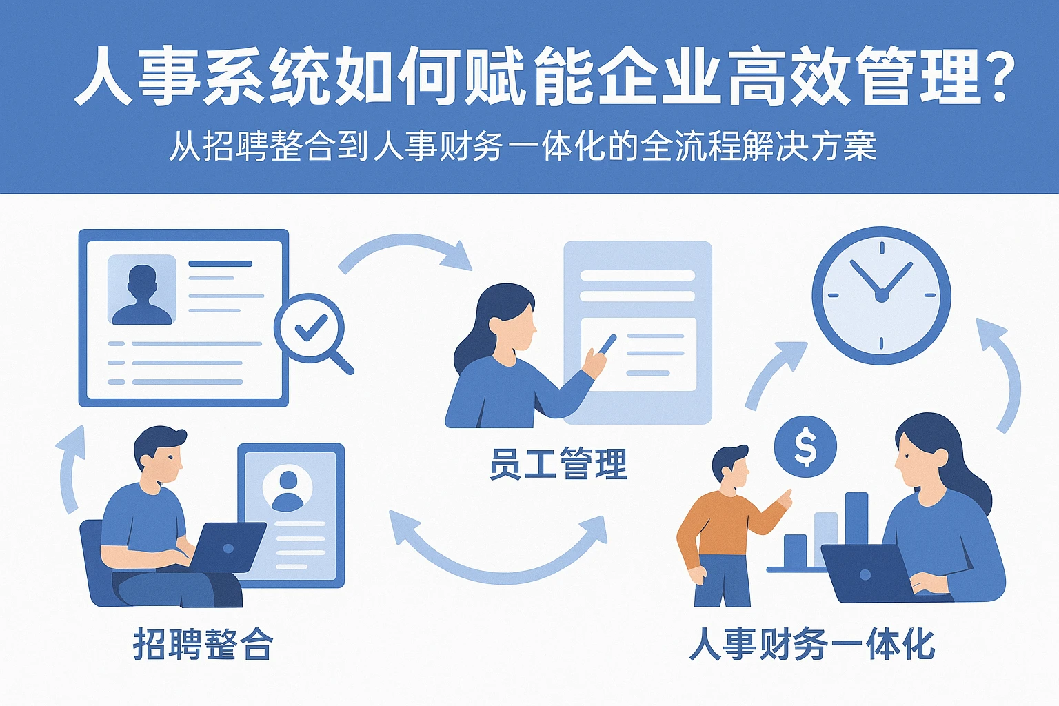 人事系统如何赋能企业高效管理？从招聘整合到人事财务一体化的全流程解决方案