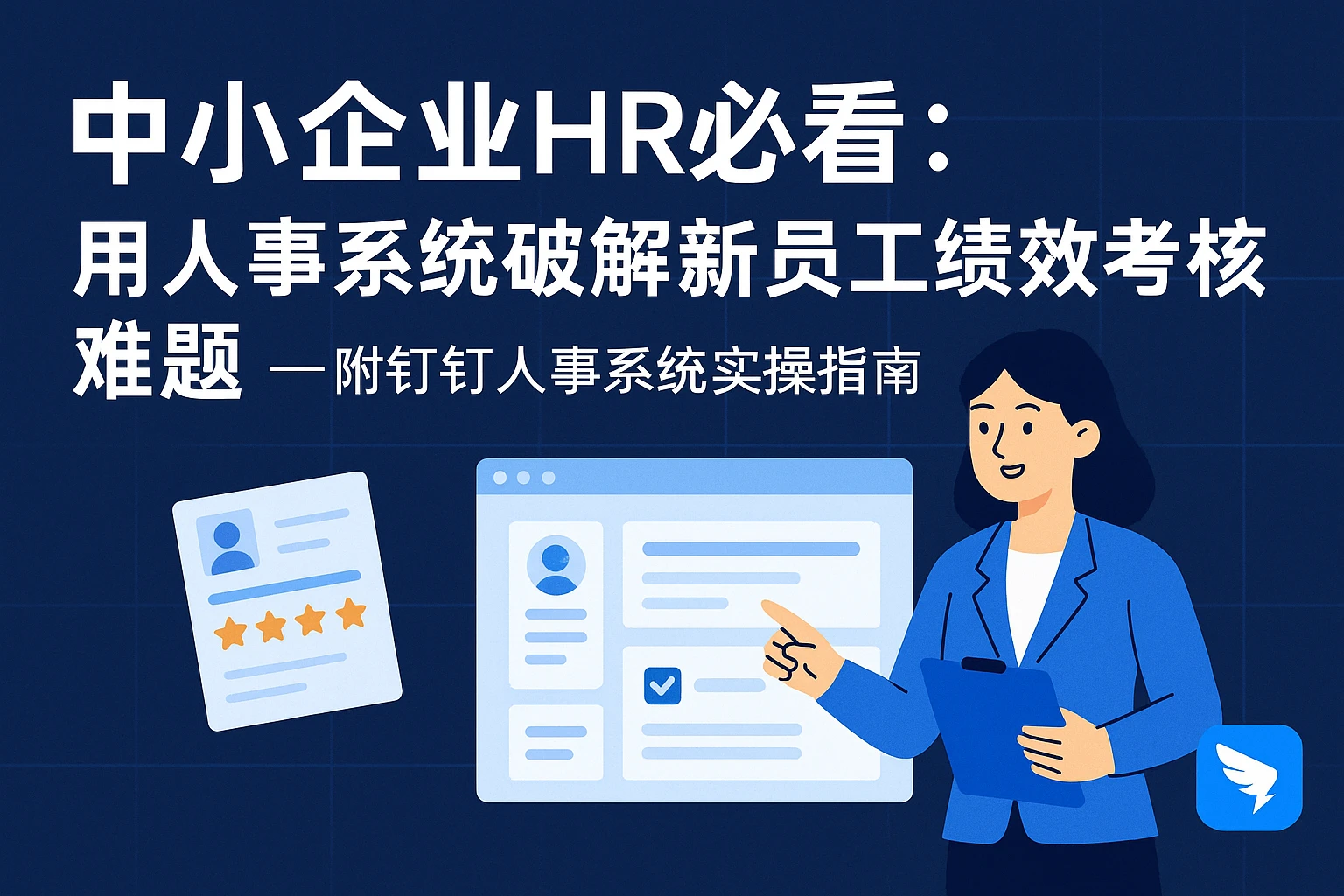 中小企业HR必看：用人事系统破解新员工绩效考核难题——附钉钉人事系统实操指南