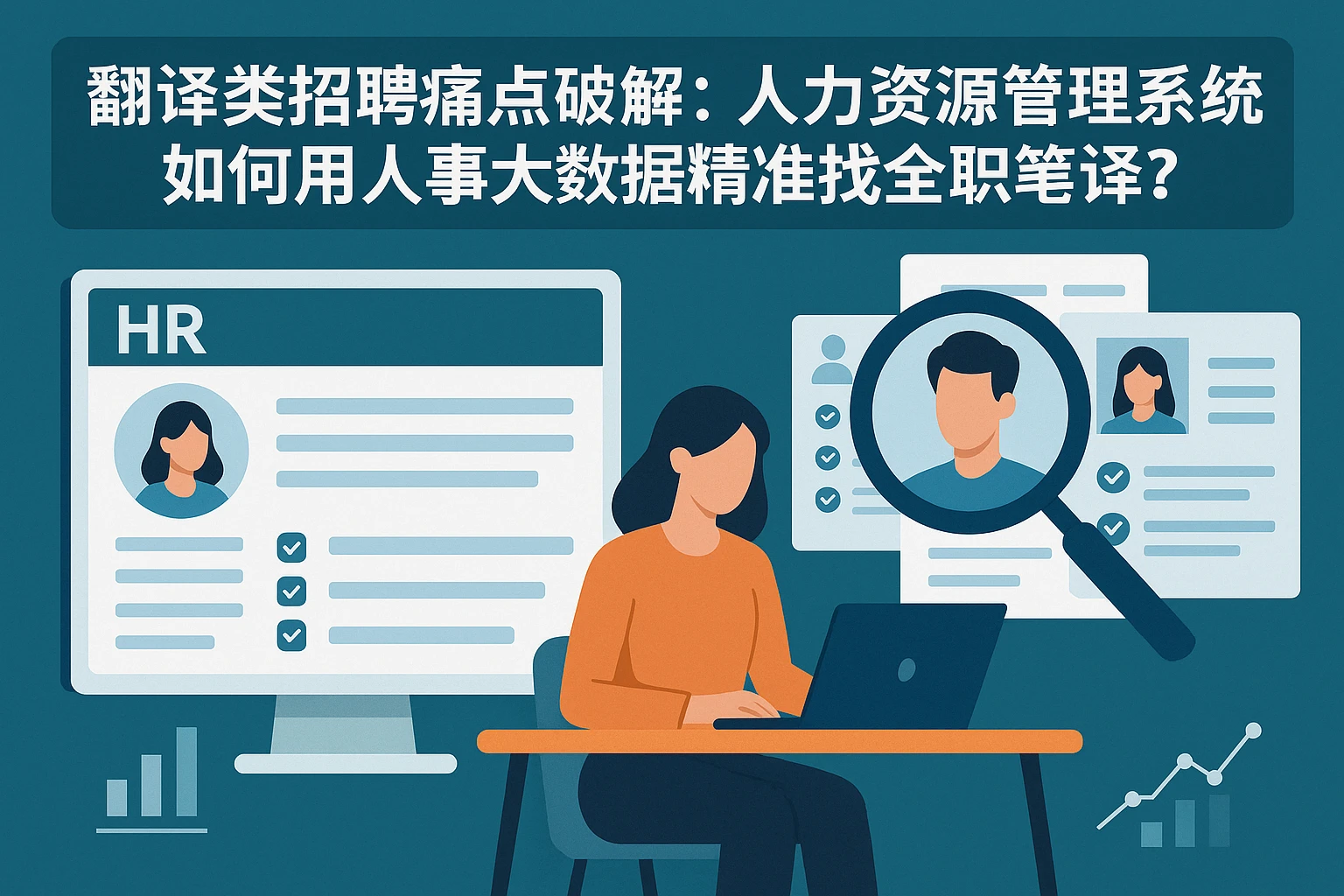 翻译类招聘痛点破解：人力资源管理系统如何用人事大数据精准找全职笔译？