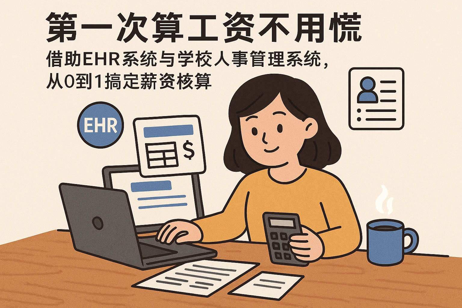 第一次算工资不用慌：借助EHR系统与学校人事管理系统，从0到1搞定薪资核算