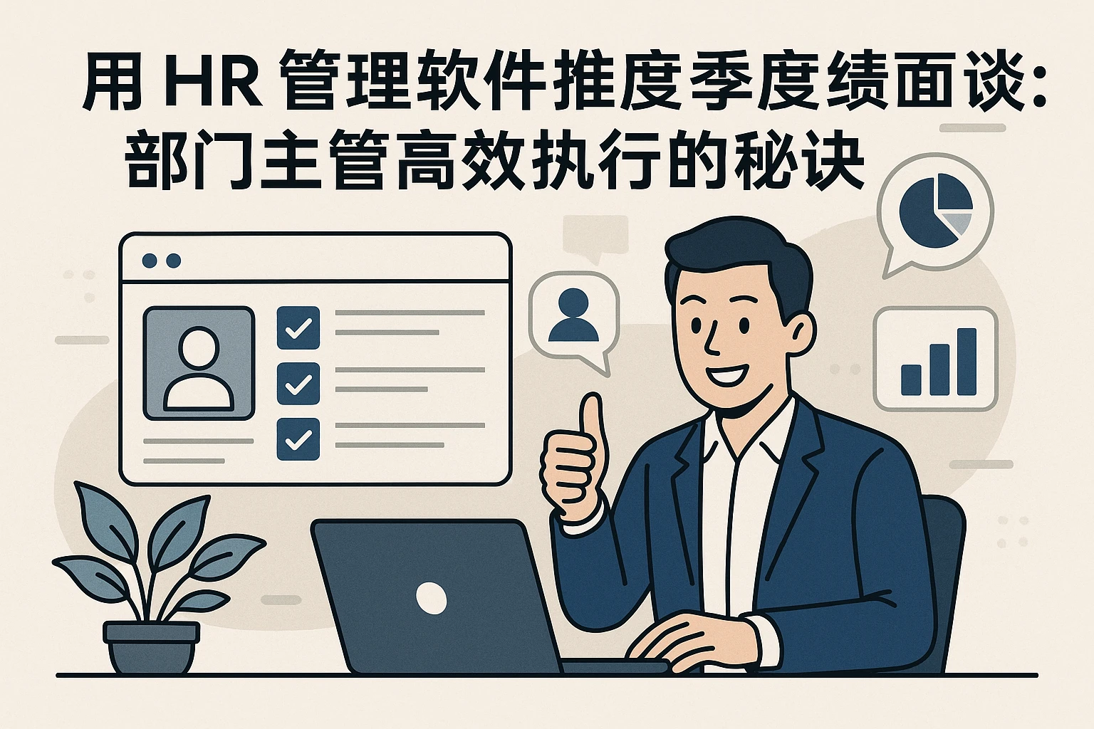 用HR管理软件推动季度绩效面谈：部门主管高效执行的秘诀