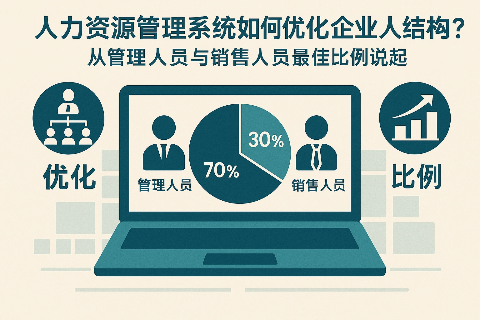 人力资源管理系统如何优化企业人员结构？从管理人员与销售人员最佳比例说起
