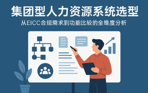 集团型人力资源系统选型指南：从EICC合规需求到功能比较的全维度分析