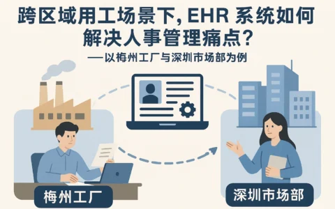 跨区域用工场景下，ehr系统如何解决人事管理痛点？——以梅州工厂与深圳市场部为例