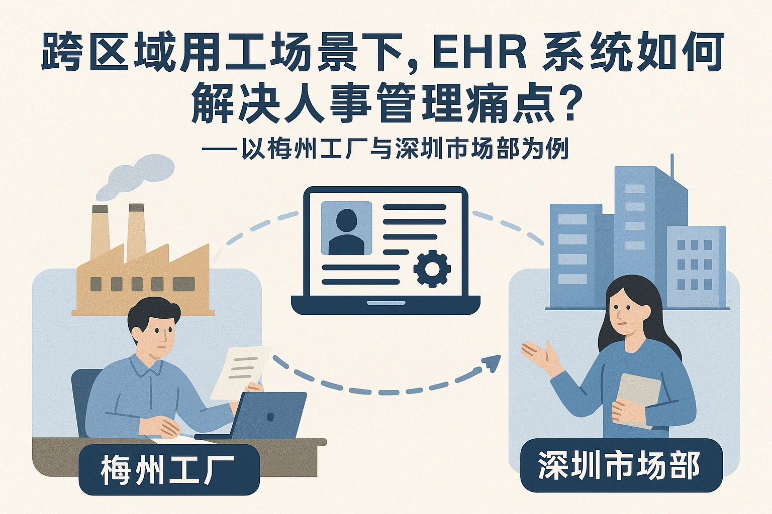 跨区域用工场景下，ehr系统如何解决人事管理痛点？——以梅州工厂与深圳市场部为例