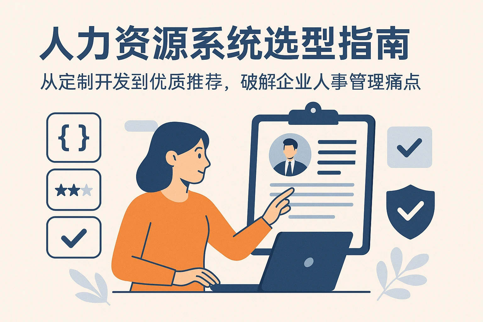 人力资源系统选型指南：从定制开发到优质推荐，破解企业人事管理痛点