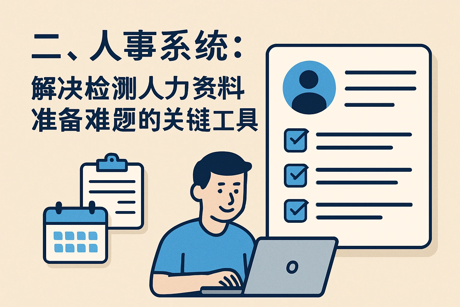 二、人事系统：解决检测人力资料准备难题的关键工具