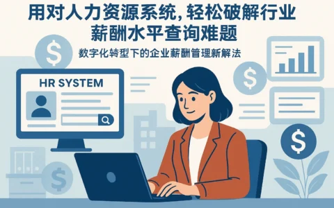 用对人力资源系统，轻松破解行业薪酬水平查询难题——数字化转型下的企业薪酬管理新解法
