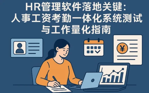 HR管理软件落地关键：人事工资考勤一体化系统测试与工作量化指南