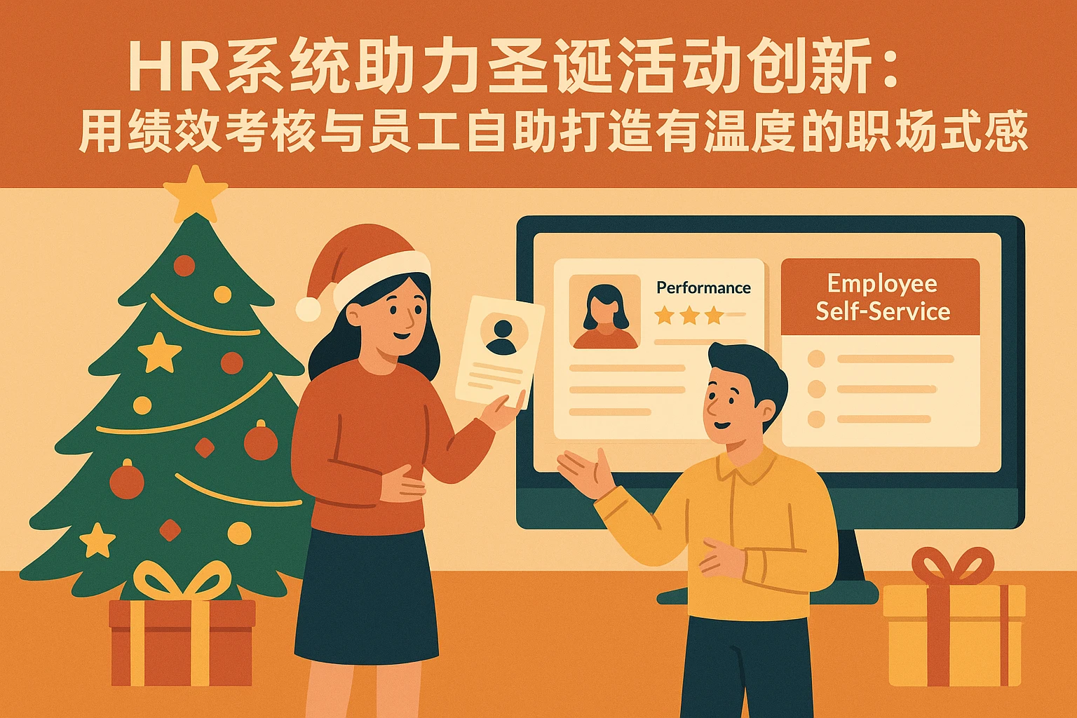 HR系统助力圣诞活动创新：用绩效考核与员工自助打造有温度的职场仪式感