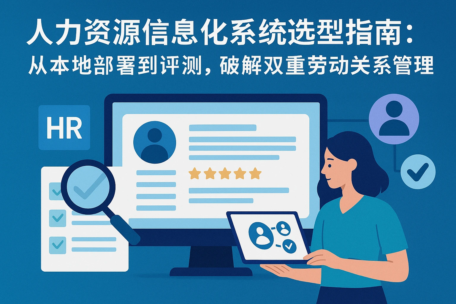 人力资源信息化系统选型指南：从本地部署到评测，破解双重劳动关系管理难题