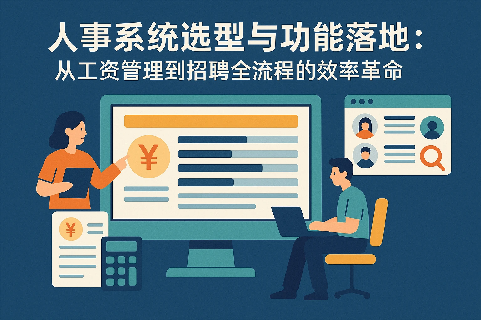 人事系统选型与功能落地：从工资管理到招聘全流程的效率革命