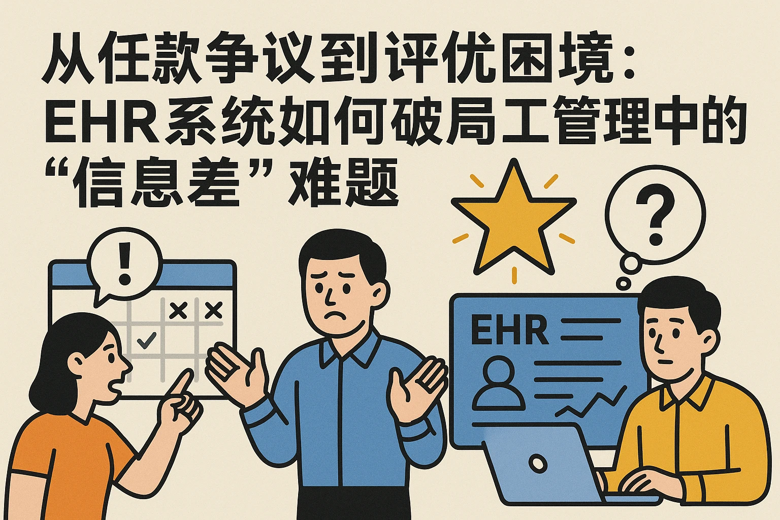 从值班争议到评优困境：EHR系统如何破解员工管理中的“信息差”难题