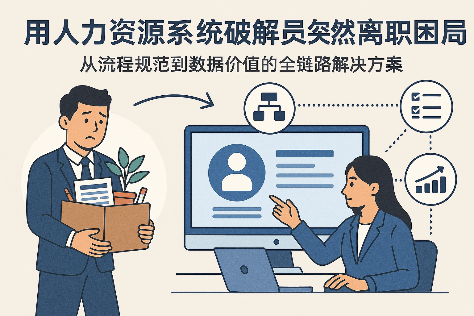 用人力资源系统破解员工突然离职困局：从流程规范到数据价值的全链路解决方案