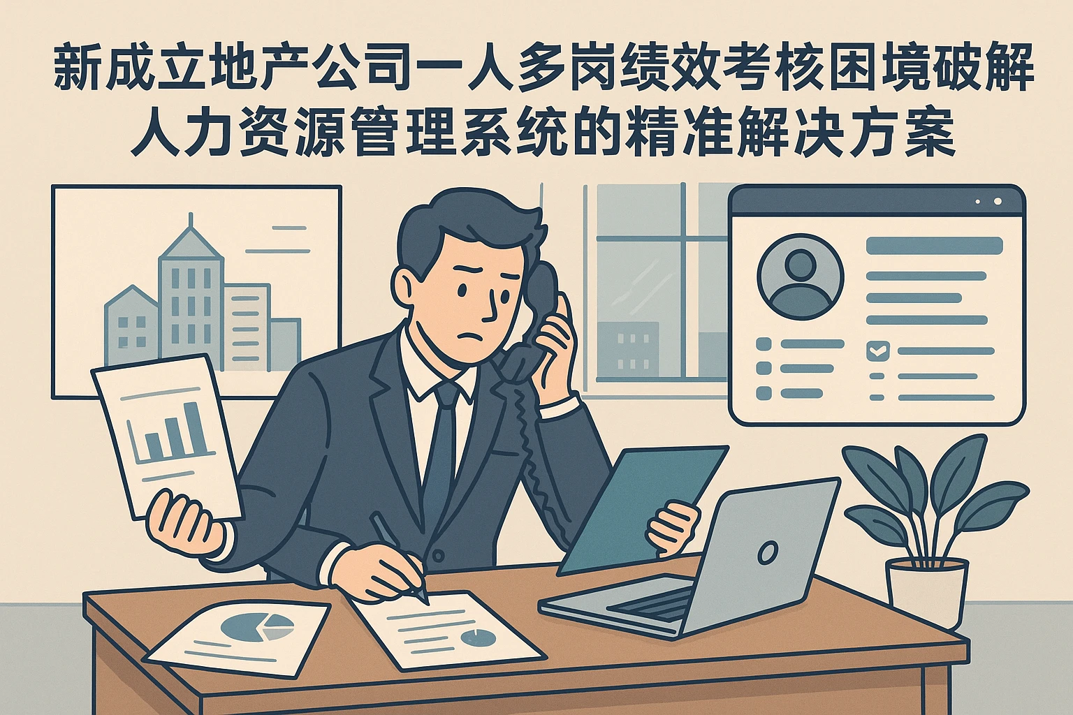 新成立地产公司一人多岗绩效考核困境破解：人力资源管理系统的精准解决方案