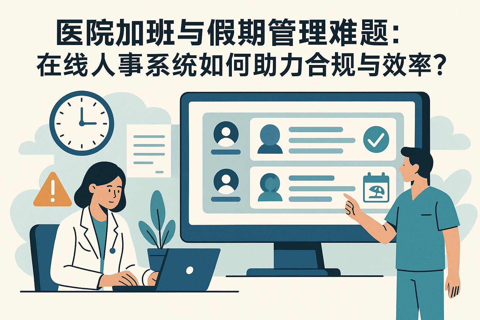 医院加班与假期管理难题：在线人事系统如何助力合规与效率？