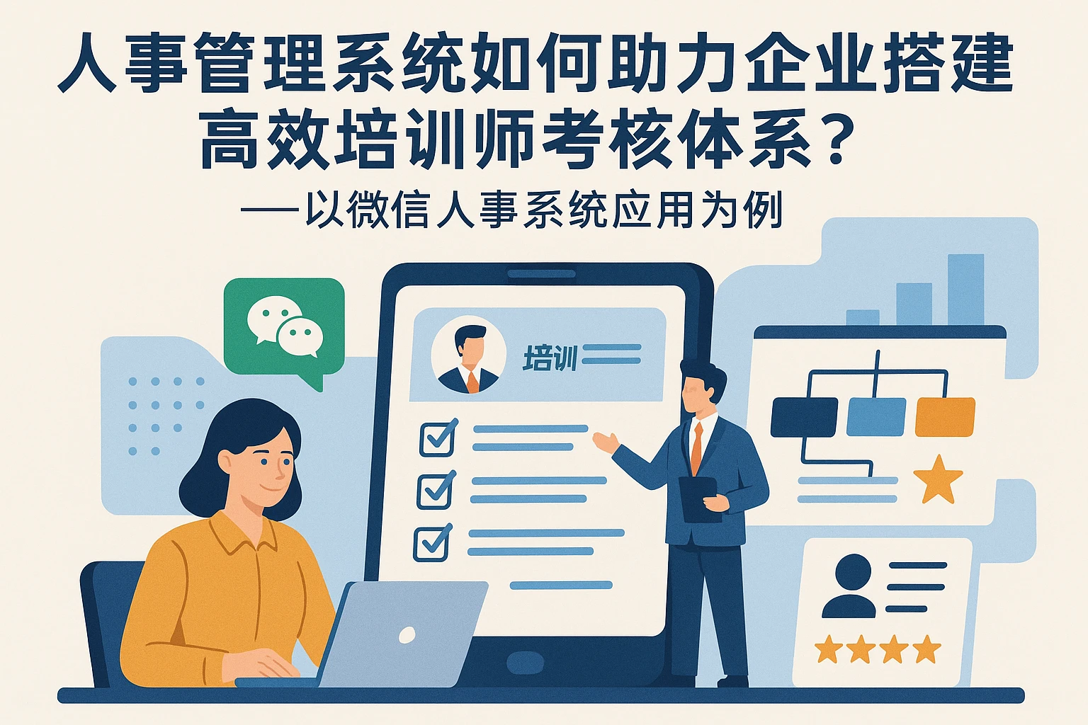 人事管理系统如何助力企业搭建高效培训师考核体系？——以微信人事系统应用为例