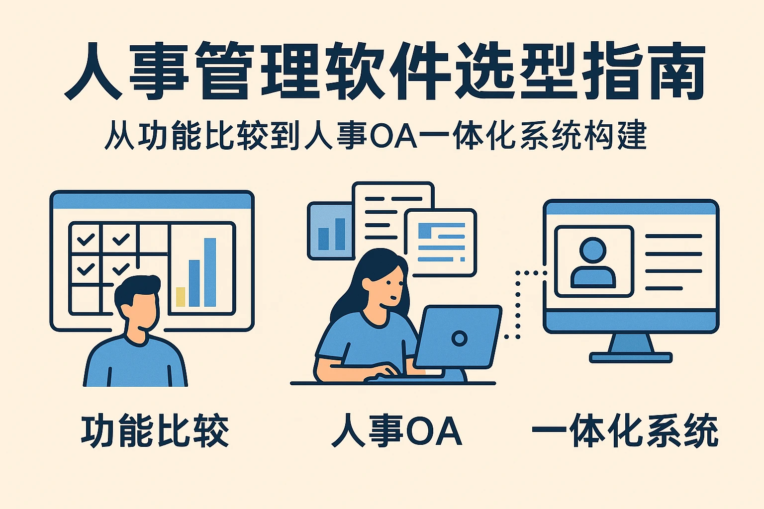 人事管理软件选型指南：从功能比较到人事OA一体化系统构建