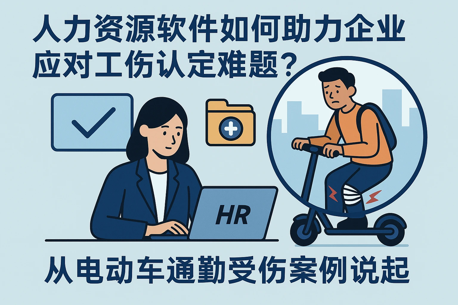 人力资源软件如何助力企业应对工伤认定难题？——从电动车通勤受伤案例说起