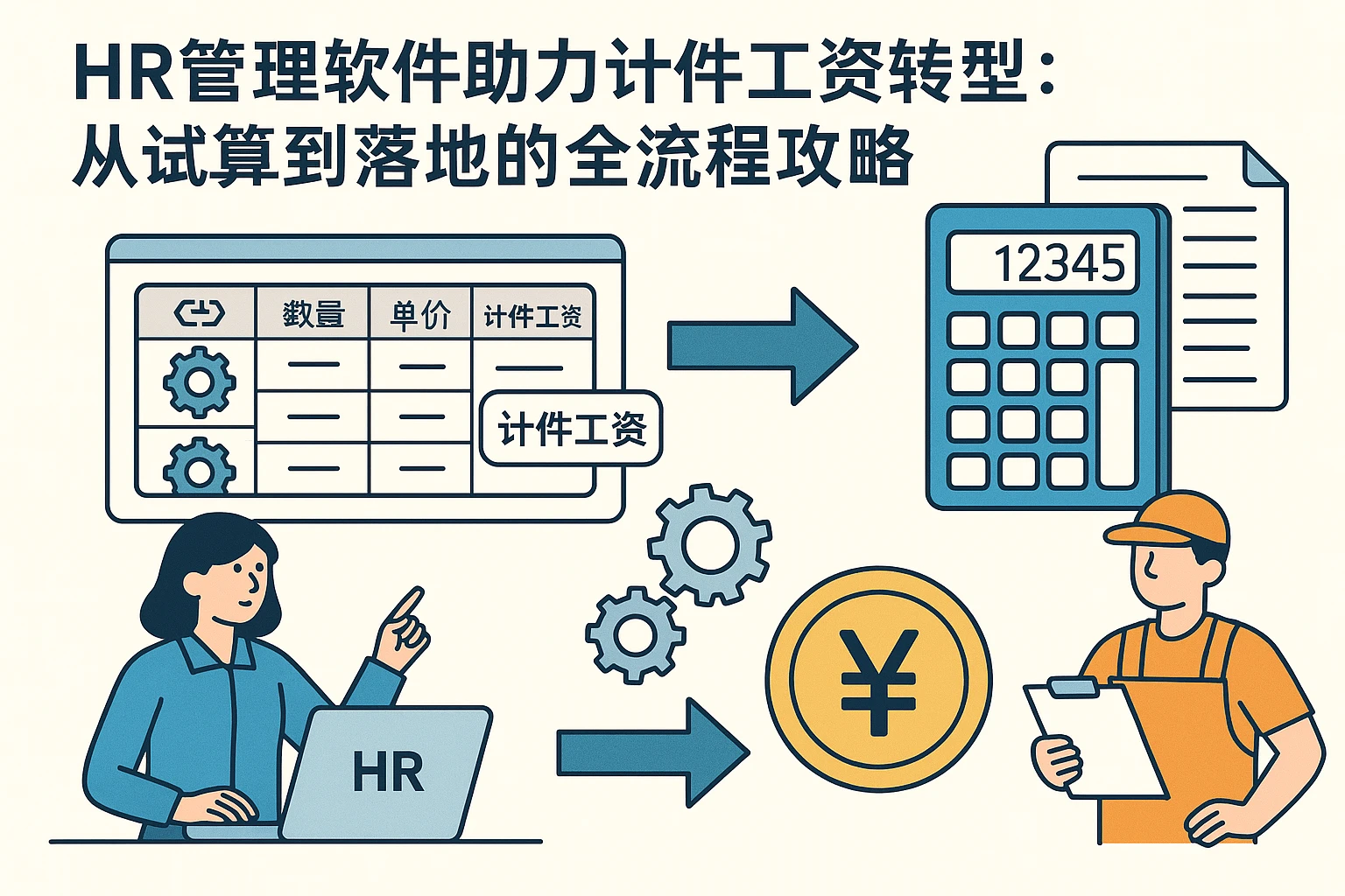 HR管理软件助力计件工资转型：从试算到落地的全流程攻略