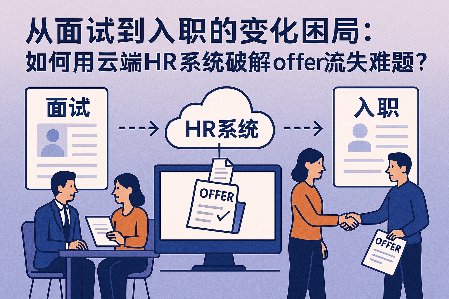 从面试到入职的转化困局：如何用云端HR系统破解offer流失难题？