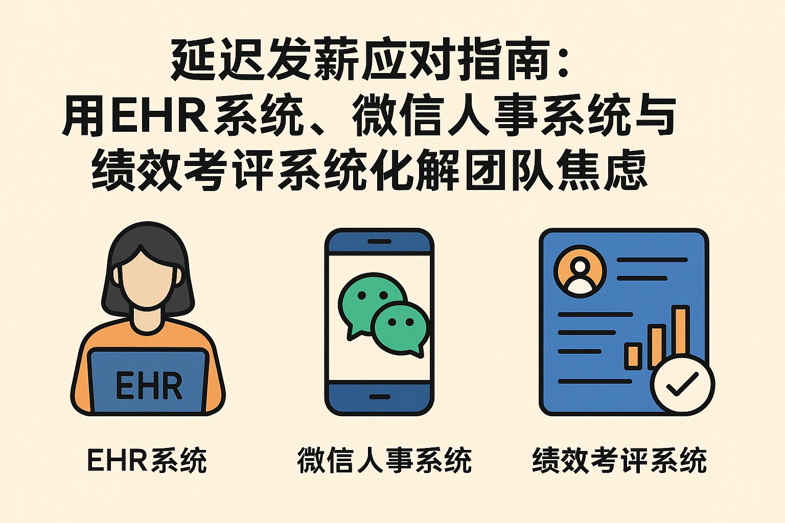 延迟发薪应对指南：用EHR系统、微信人事系统与绩效考评系统化解团队焦虑