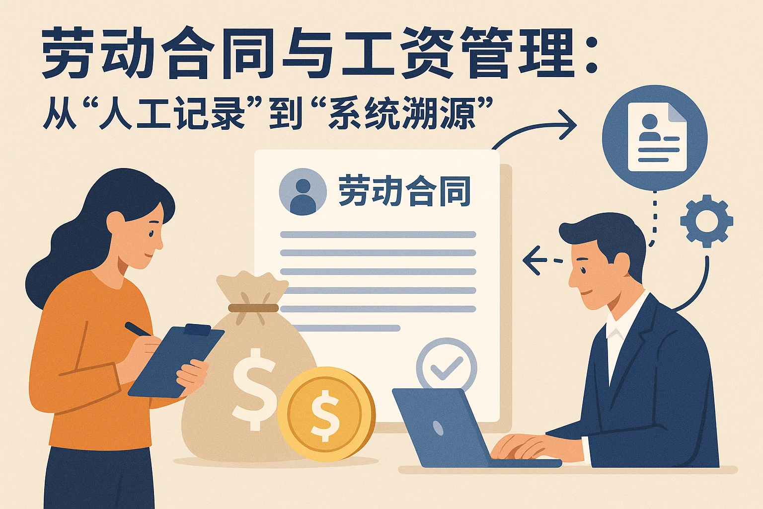 2. 劳动合同与工资管理：从“人工记录”到“系统溯源”