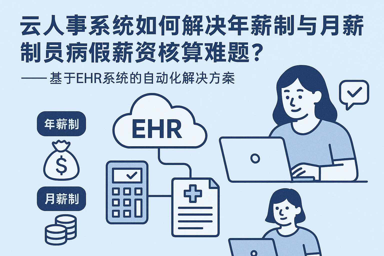 云人事系统如何解决年薪制与月薪制员工病假薪资核算难题？——基于EHR系统的自动化解决方案