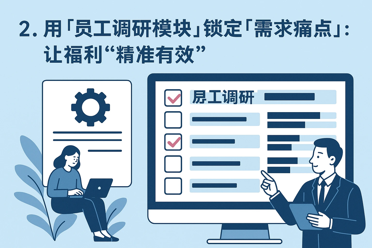 2. 用“员工调研模块”锁定“需求痛点”：让福利“精准有效”