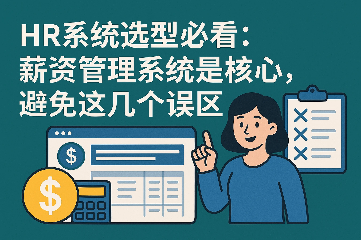 HR系统选型必看：薪资管理系统是核心，避免这几个误区