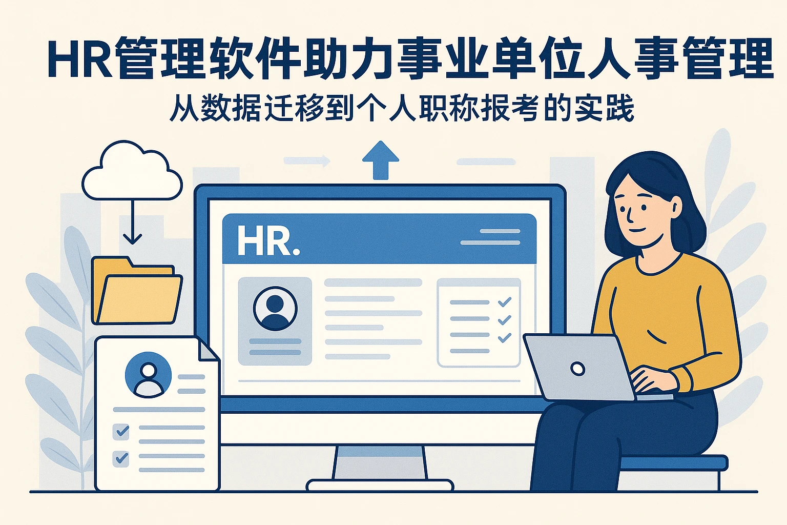 HR管理软件助力事业单位人事管理：从数据迁移到个人职称报考的实践