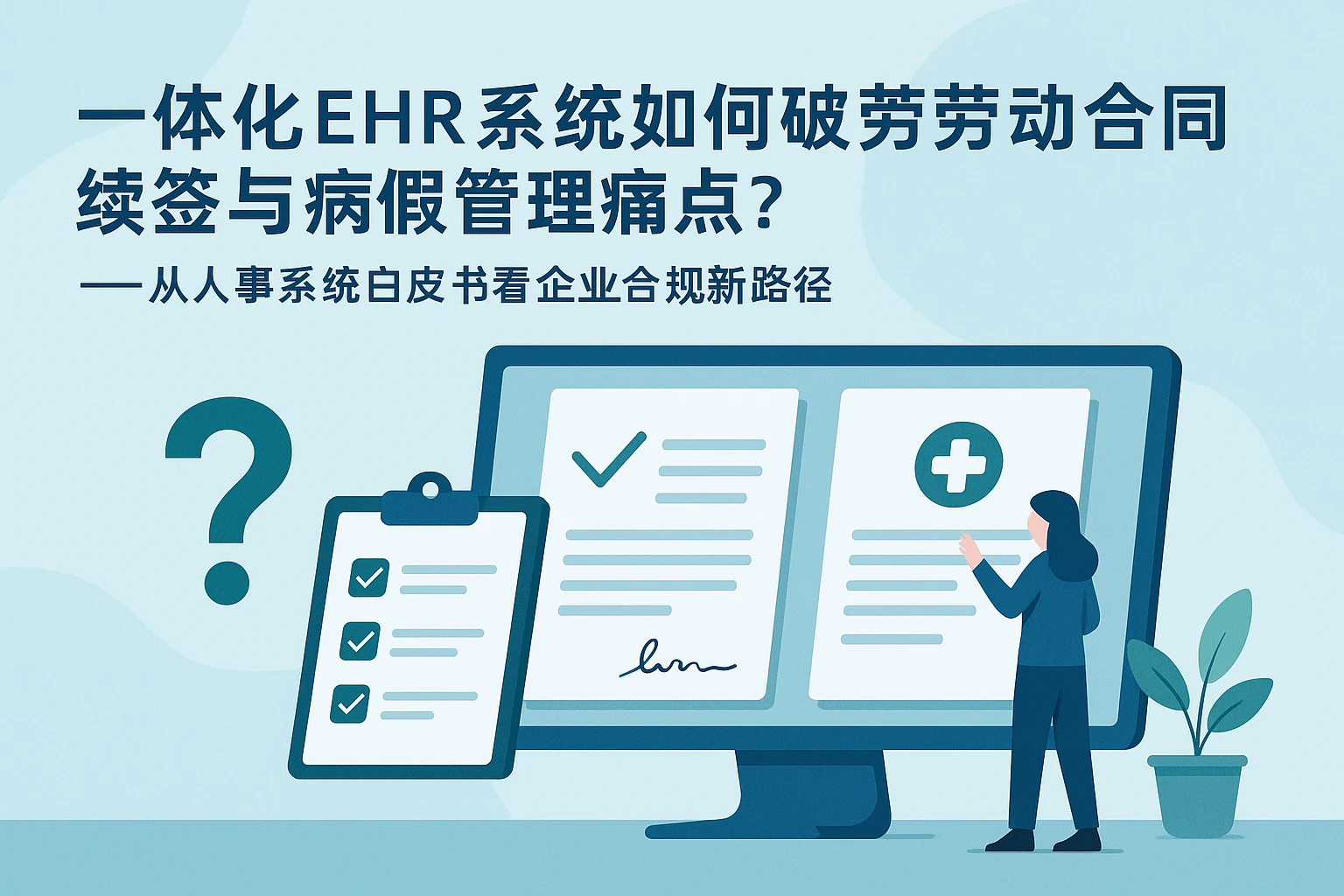 一体化EHR系统如何破解劳动合同续签与病假管理痛点？——从人事系统白皮书看企业合规新路径